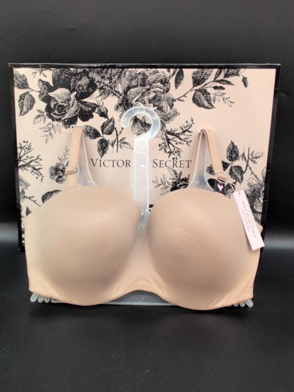 Victoria Secret Body By Victoria Lightly Lined Strapless Bra 36C Praline